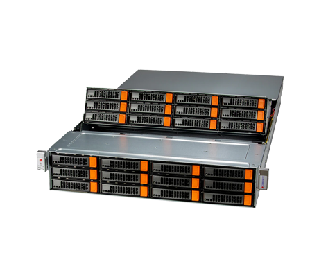 Supermicro Storage SuperServer 521E-E1CR24L side view