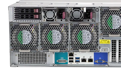 Supermicro Storage SuperServer 540P-E1CTR60H rear view