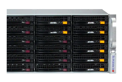 Supermicro Storage 542B-E1CR36H front of system