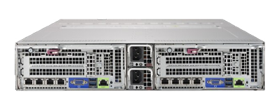 Supermicro BigTwin SuperServer 6029BT-DNC0R rear view Supermicro BigTwin SuperServer 6029BT-DNC0R rear
