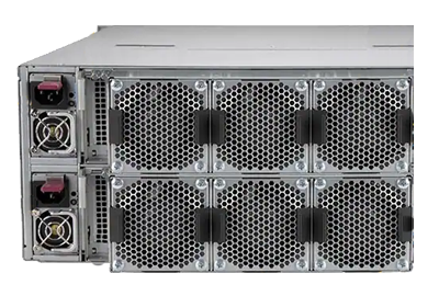 SuperStorage 6049SP-DE1CR90 rear Supermicro SuperStorage 6049SP-DE1CR90 rear of system