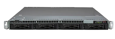 Supermicro SuperServer 611C-TN4R front detail