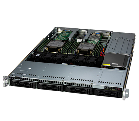 Supermicro 611C-TN4R side view
