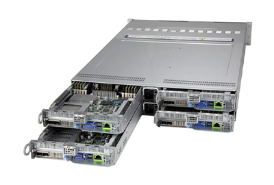 Supermicro BigTwin SuperServer 620BT-HNC8R rear view nodes