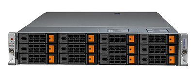 Supermicro Hyper SuperServer 620H-TN12R front detail view
