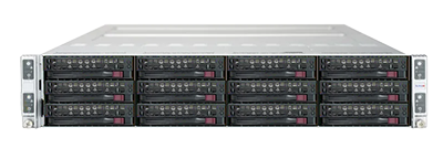 Supermicro Twin SuperServer 620TP-HTTR front detail view