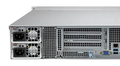 Supermicro CloudDC SuperServer 620C-TN12R rear view