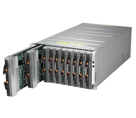 Supermicro 620P-1C3N front of blade enclosure
