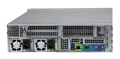 Supermicro SuperServer 620U-TNR rear ports SuperServer 620U-TNR rear