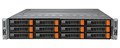 Supermicro BigTwin SuperServer 621BT-DNC8R front of system Supermicro SuperServer 621BT-DNC8R front detail