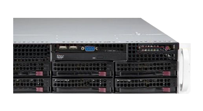Supermicro Mainstream SuperServer 622B-TRT front detail