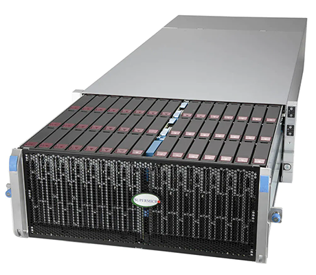 Supermicro 640SP-DE1CR90 front of server