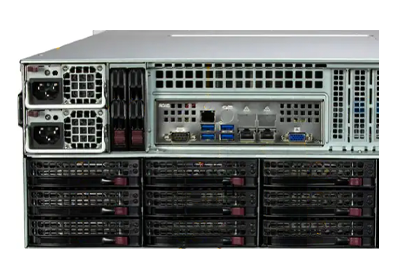 Supermicro Storage SuperServer 641E-E1CR36L rear