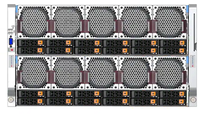 Supermicro MP SuperServer 681E-TR front of system Supermicro SuperServer 681E-TR front detail