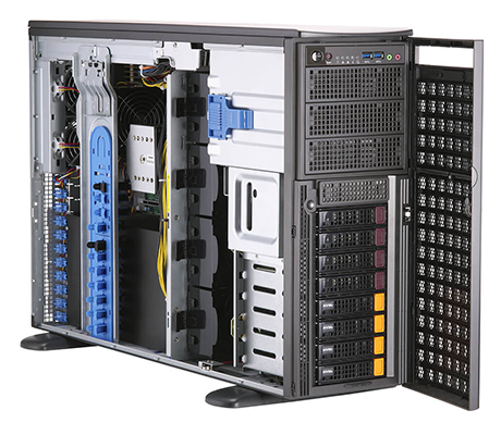 Supermicro 740GP-TNRT front of server