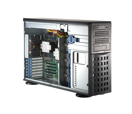 Supermicro SuperServer 741P-TR Tower front view