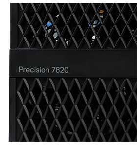 The Dell Precision 7820 Tower Workstation detail