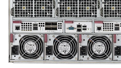 Supermicro SuperBlade 8149P-C4N node rear detail view