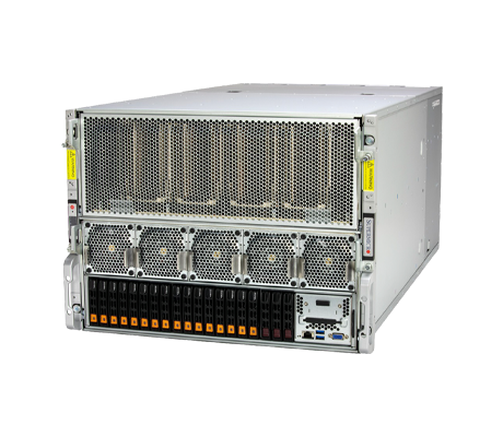Supermicro GPU 821GV-TNR Server side view