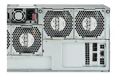 Supermicro 946LE1C-R1K66JBOD rear I/O SuperChassis 946LE1C-R1K66JBOD rear view