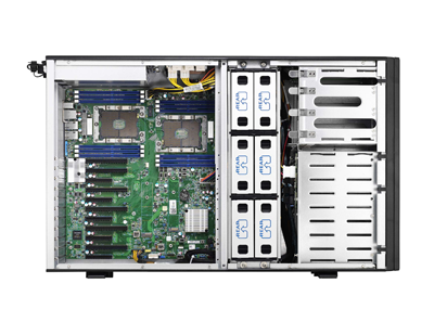 Tyan Thunder HX FT48TB7105 B7105F48TV4HR-2T-G Workstation Tower PCIe Slots, detail