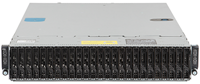 dell C6320 server front of system with 24 x 2.5-inch drive bays