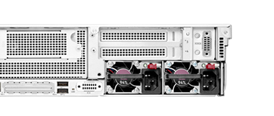 HPE DL345 Gen10 Plus rear detail view