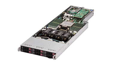 Supermicro SuperServer F511E2-RT front detail