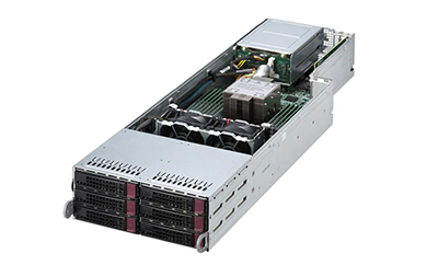 Supermicro SuperServer F521E3-RTB front detail