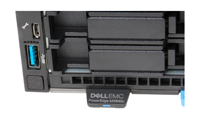 Dell PowerEdge MX840c front panel detail