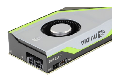NVIDIA RTX 6000 GPU power connectors