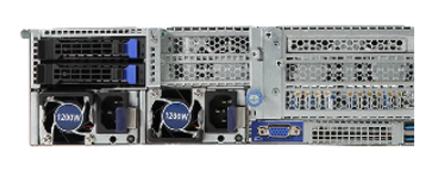Gigabyte R281-2O0 rear drives and PSUs