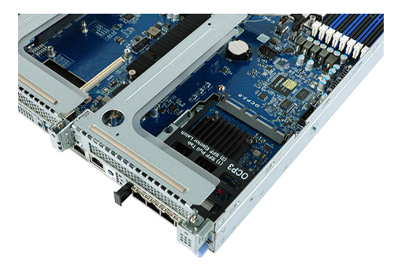 Gigabyte R282-G30 OCP3 on motherboard