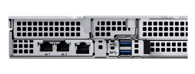 Dell EMC PowerEdge R660xs server rear ports