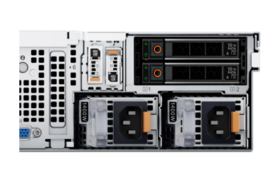Dell EMC PowerEdge R760xs server rear ports