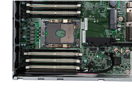 Lenovo ThinkSystem SR650 Server CPU socket and DIMM slots