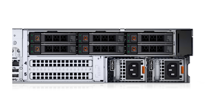 Dell EMC PowerEdge XR12 server rear ports