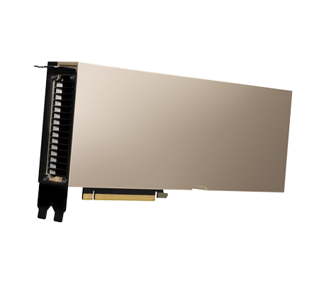 NVIDIA A100 PCIe GPU side view