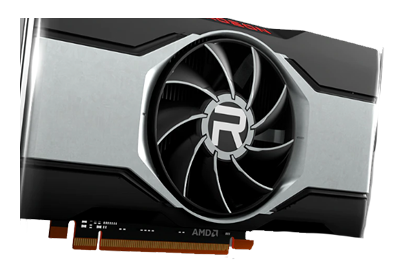 AMD Radeon RX 6600 XT GPU logo