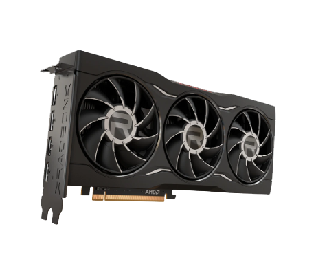 AMD Radeon RX 6750 XT GPU side view