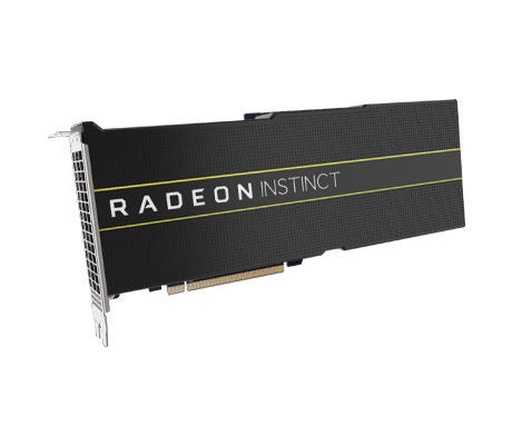 AMD Radeon Instinct MI50 GPU side view
