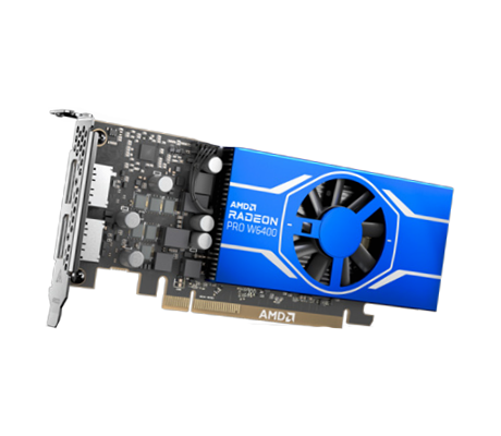 AMD Radeon PRO W6400 GPU side view