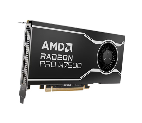 AMD Radeon Pro W7500 GPU side view