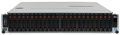 dell C2100 blade server front elevation