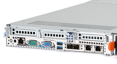 Dell EMC C4140 server rear of system