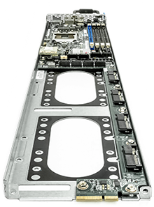 poweredge C5220 server back perspective detail showing QPI
