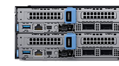 Dell PowerEdge C6525 server node detail rear