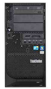 The Lenovo D20 workstation front elevation
