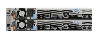 Lenovo ThinkSystem DE6600F & DE6600H Storage Arrays rear