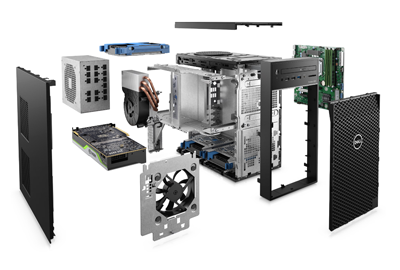 Dell 3650 Workstation components